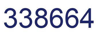 Number 338664 blue image