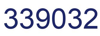 Number 339032 blue image