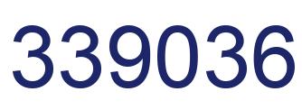Number 339036 blue image