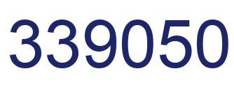 Number 339050 blue image
