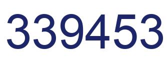 Número 339453 imagen azul