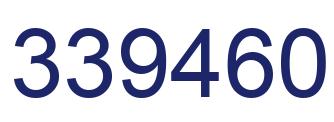 Number 339460 blue image