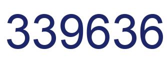 Number 339636 blue image