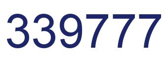 Número 339777 imagen azul