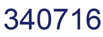 Number 340716 blue image