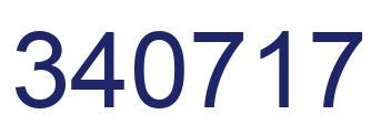 Number 340717 blue image