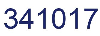 Number 341017 blue image