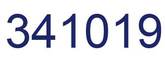 Number 341019 blue image