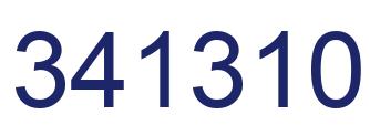 Number 341310 blue image