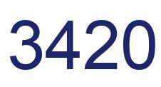 Number 3420 blue image