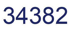 Number 34382 blue image