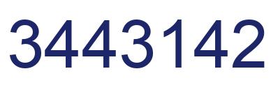 Number 3443142 blue image
