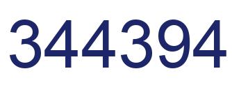 Number 344394 blue image