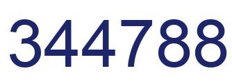 Number 344788 blue image