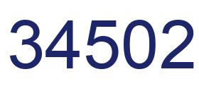 Number 34502 blue image