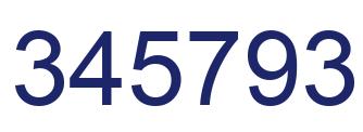 Número 345793 imagen azul