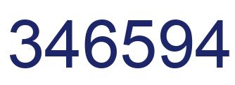 Number 346594 blue image