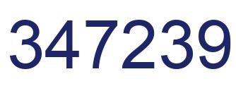 Number 347239 blue image