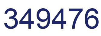 Número 349476 imagen azul