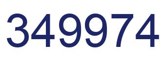 Number 349974 blue image