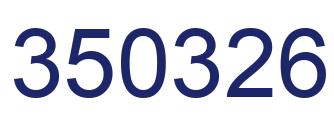 Número 350326 imagen azul