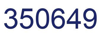 Number 350649 blue image