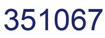 Número 351067 imagen azul