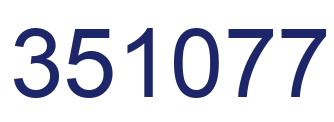 Número 351077 imagen azul