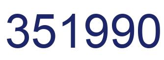 Number 351990 blue image