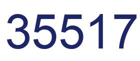 Number 35517 blue image
