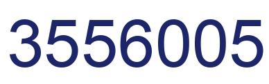 Number 3556005 blue image