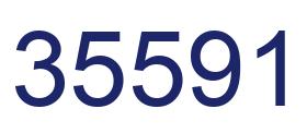 Number 35591 blue image