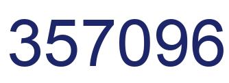 Number 357096 blue image