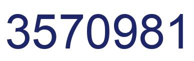 Number 3570981 blue image