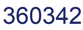 Number 360342 blue image