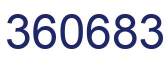 Número 360683 imagen azul