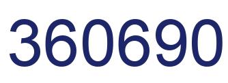 Number 360690 blue image