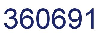 Number 360691 blue image