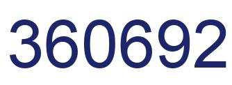 Number 360692 blue image