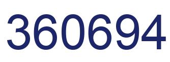 Number 360694 blue image