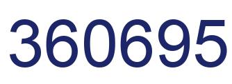 Número 360695 imagen azul