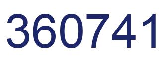Número 360741 imagen azul