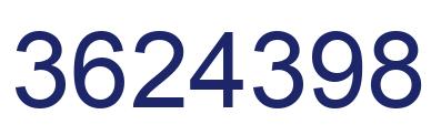 Número 3624398 imagen azul