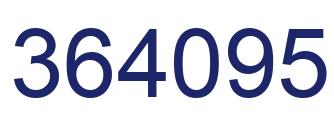 Number 364095 blue image