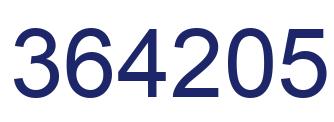 Número 364205 imagen azul