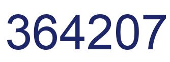 Número 364207 imagen azul