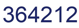 Número 364212 imagen azul