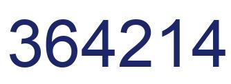 Número 364214 imagen azul