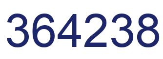 Number 364238 blue image