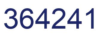Número 364241 imagen azul